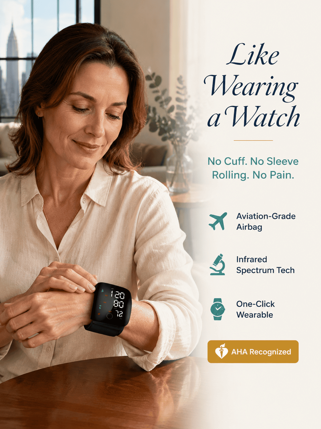 99.9% Accurate Wrist Monitoring — FDA Cleared, Voice Guided & Built for Everyday Use