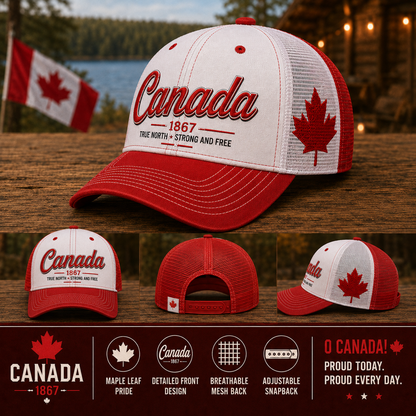 Canada Day Sale - Canada 1867 “True North” Patriotic Trucker Cap