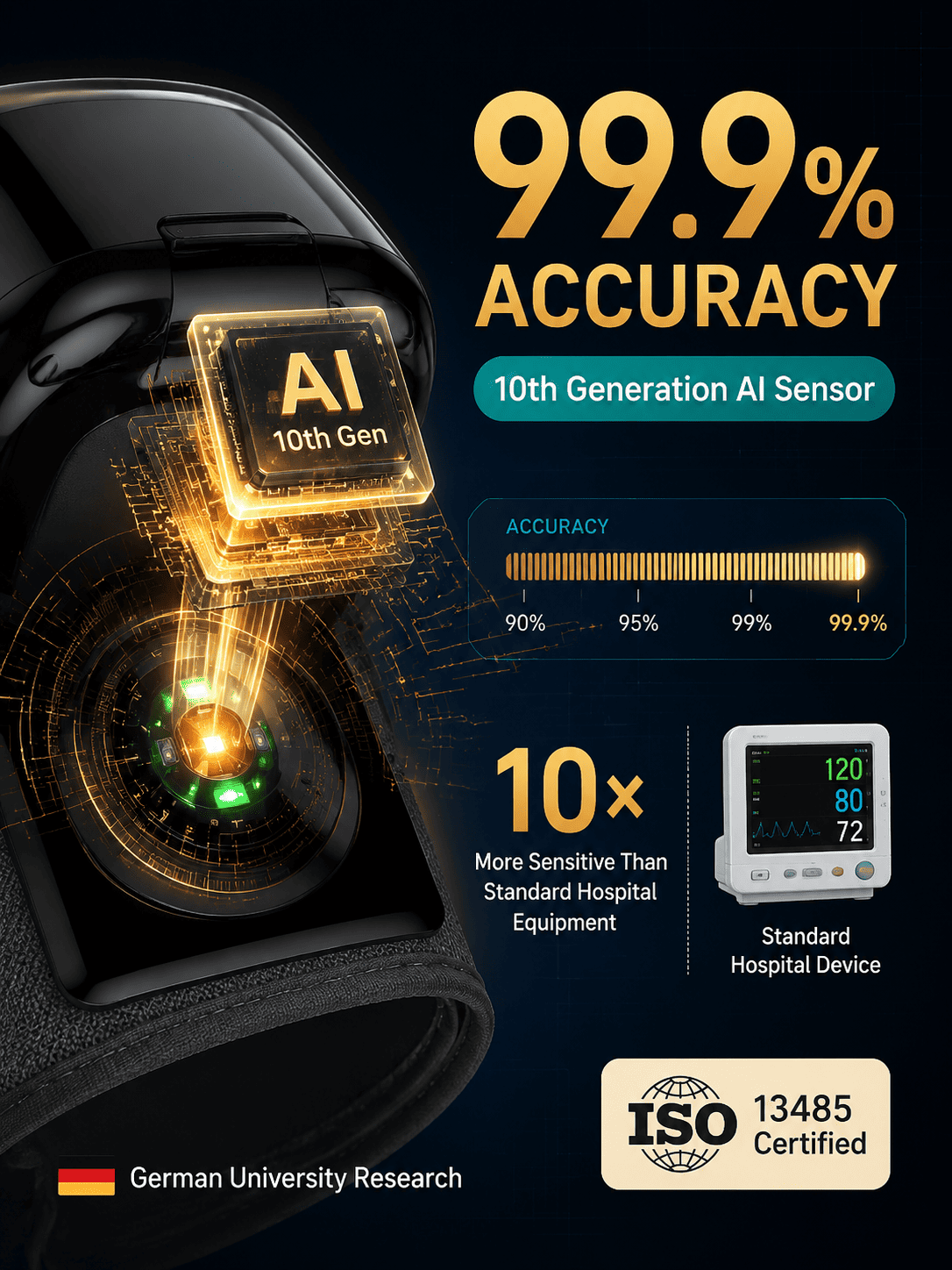 99.9% Accurate Wrist Monitoring — FDA Cleared, Voice Guided & Built for Everyday Use