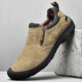 Men’s Handcrafted Leather Outdoor Loafers – Arch Support, Wide Toe & Impact Protection