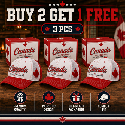 Canada Day Sale - Canada 1867 “True North” Patriotic Trucker Cap