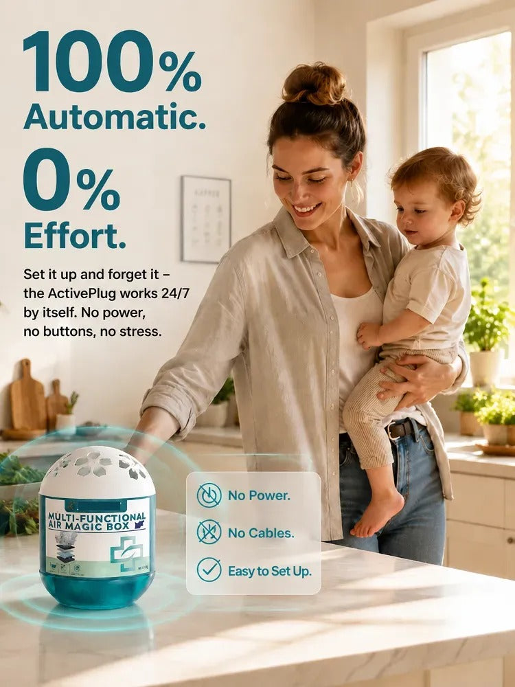 Breathe Cleaner Air in Seconds — Swiss TriSorb™ Air Purifier with 1-Second Deep Clean & 99.99% Purification