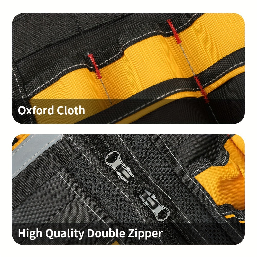 Heavy-Duty Reflective Tool Vest That Keeps Tools Ready and Workers Visible