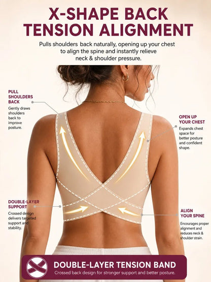 Posture-Correcting Seamless Bra | Lift & Smooth in 3 Seconds